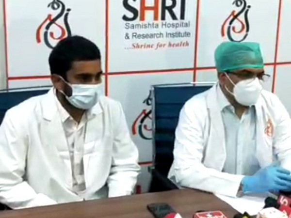 Dr Kalyana Chakravarti and team Addressing Media