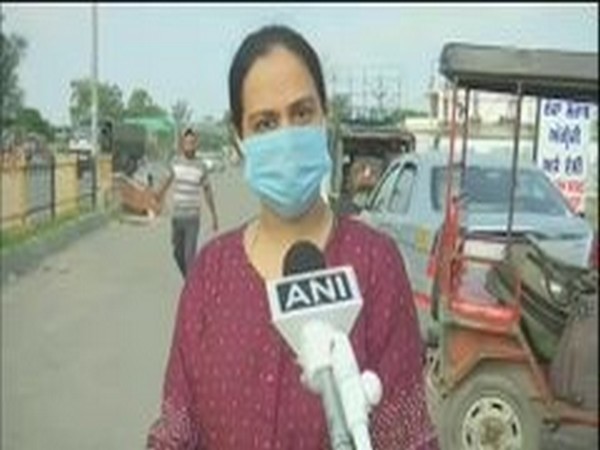 Salma Chaudhary, Karachi resident at Attari-Wagah border. Photo/ANI