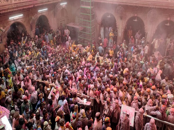 Bankey Bihari Temple, Vrindavan (Photo/ANI)