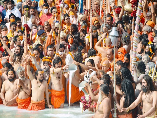 Saints at the Kumbh in Haridwar. (File photo)
