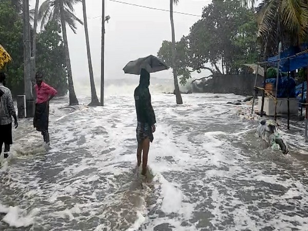 Strong winds hit Kerala's coastal areas on Friday. (Photo/ANI)