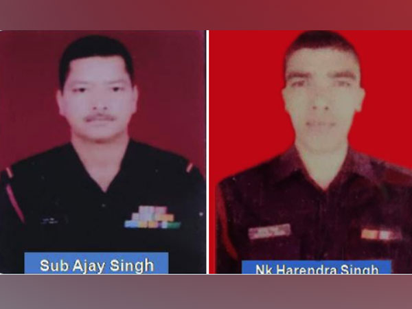 Subedar Ajay Singh and Naik Harendra Singh who were killed in counter-terrorist operation in J-K's Poonch. (Photo/ANI)