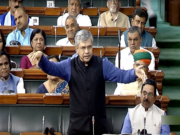 Union Railways Minister Ashwini Vaishnaw in Lok Sabha (Photo/ANI)