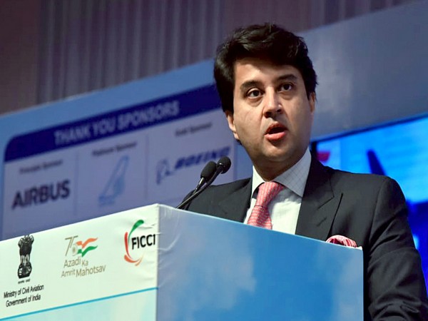 Civil Aviation Minister Jyotiraditya Scindia (Photo/ANI)