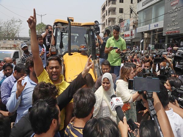 Visual from Shaheen Bagh (Photo:ANI)