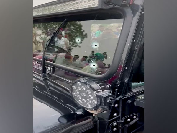 Visual after the firing incident that took place on Sunday evening (Photo/ANI)