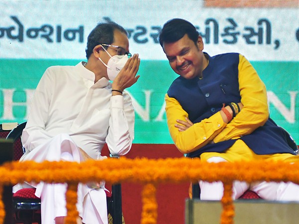 Shiv Sena chief Uddhav Thackeray, BJP leader Devendra Fadnavis (File Photo:ANI)