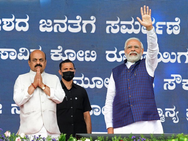 Prime Minister Narendra Modi and Karnataka Chief Minister Basavaraj Bommai