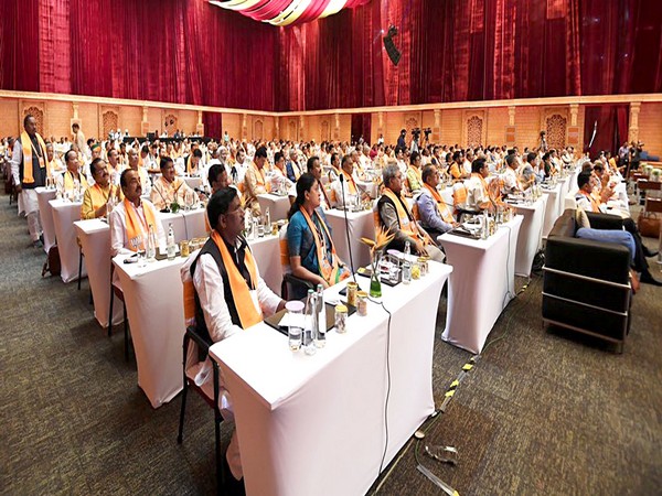 BJP leaders attend the BJP National Executive meeting (Photo/ANI)