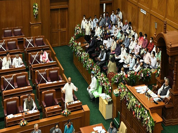 Visual from Karnataka Legislative Assembly (Photo/ANI)