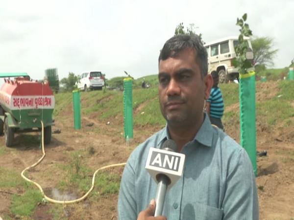 Vijay Dobria, the owner of Sadbhavna Vrudhashram speaking to ANI in Rajkot on Wednesday. [Photo/ANI]