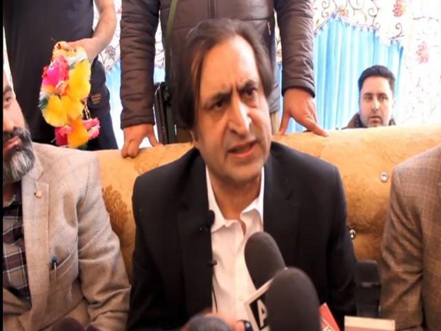 Jammu and Kashmir People's Conference president Sajad Lone (Photo/ANI)