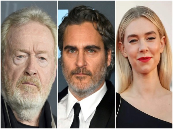 Ridley Scott, Joaquin Phoenix, Vanessa Kirby (Image source: Instagram)