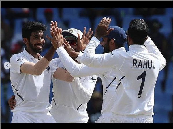Jasprit Bumrah celebrates after dismissing Windies batsman (Photo/ Jasprit Bumrah Instagram)