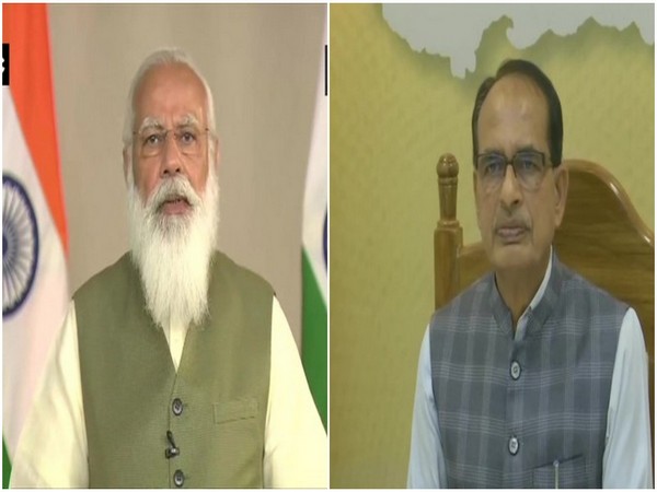 Prime Minister Narendra Modi, Madhya Pradesh Chief Minister Shivraj Singh Chouhan (Photo/ANI)