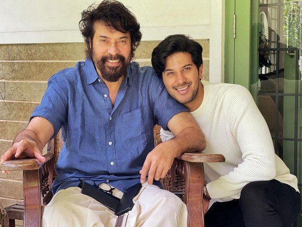 Dulquer with his father Mammootty (Image source: Instagram)