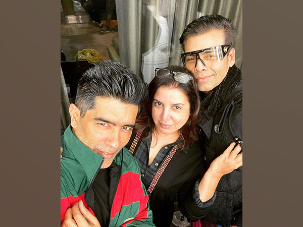 Manish Malhotra, Farah Khan, Karan Johar (Image Source: Instagram)