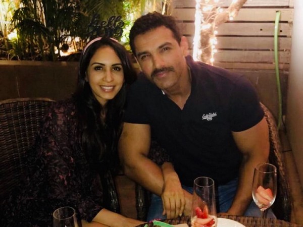 John Abraham and his wife Priya (Image source: Instagram)