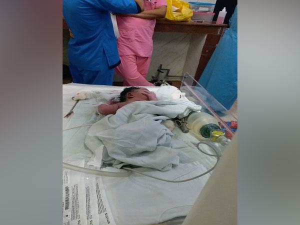 The 30-year-old woman gave birth to a healthy baby girl on Saturday. [Photo/ANI]