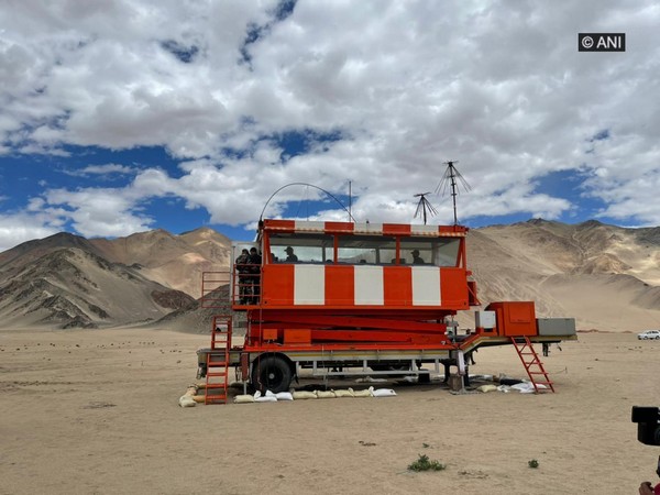 IAF's ATC Tower in Nyoma, Ladakh. (Photos/ANI)