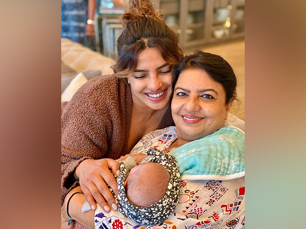 Priyanka Chopra with her daughter and mother (Image source: Instagram)