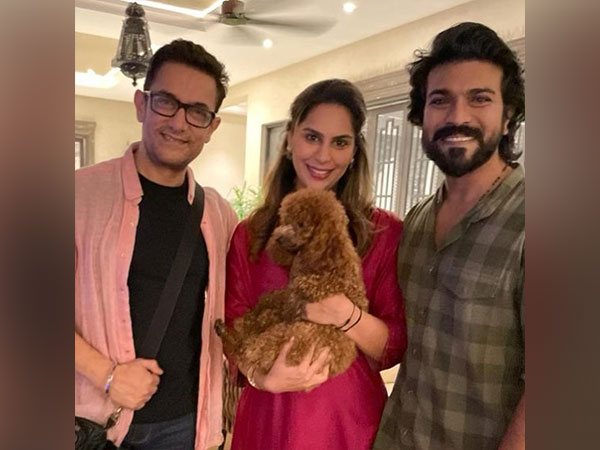 Aamir Khan, Upasana Kamineni, and Ram Charan (Source: Instagram)