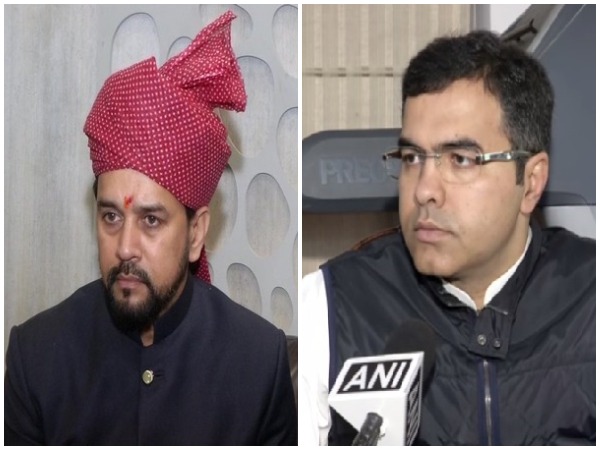 Union MInister Anurag Thakur and BJP MP Parvesh Verma (file pic)