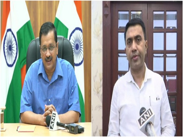 Arvind Kejriwal says his Goa counterpart is ignoring local voices, Sawant hits back accusing Delhi Chief Minister of doing divisive politics. (Photo/ANI)
