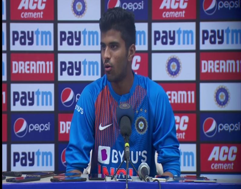 India spinner Washington Sundar 