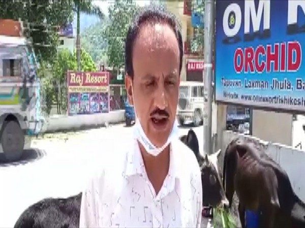 Jagdish Prasad Bhatt speaking to ANI in Rishikesh on Friday. [Photo/ANI]