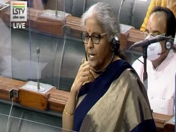 Union Finance Minister Nirmala Sitharaman speaking in the Lok Sabha on Friday.
