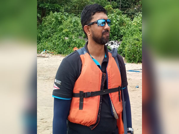Commander Abhilash Tomy participated in the sailing event in Goa. Photo/ANI