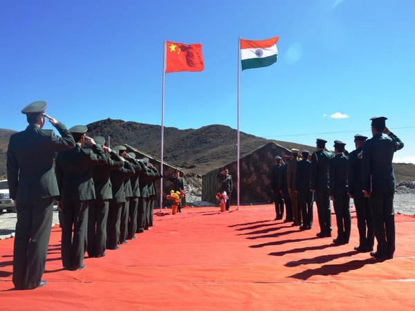 File photo of Indian Chinese soldiers during border personnel meeting