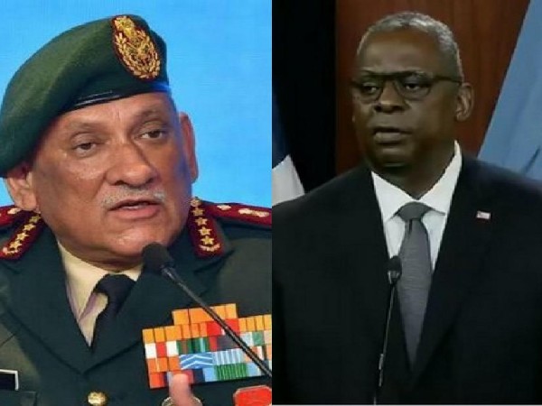 Indian Chief of Defense Staff General Bipin Rawat and US Defence Secretary Lloyd J Austin