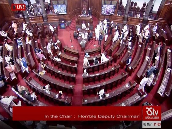 Visual of Rajya Sabha (Photo/ANI)