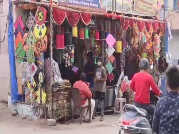 The prices of kites have increased due to a rise in the price of raw materials. (Photo/ANI)