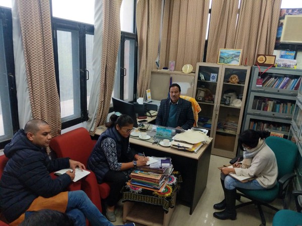 A INC fact-finding committee visited JNU campus on Wednesday. Photo/ANI