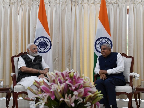 PM Modi calls on Vice President Jagdeep Dhankhar (Photo Credits: PMO India)
