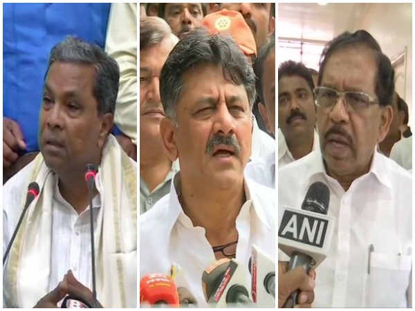 Siddaramaiah, DK Shivakumar and G. Parameshwara (File Photos)