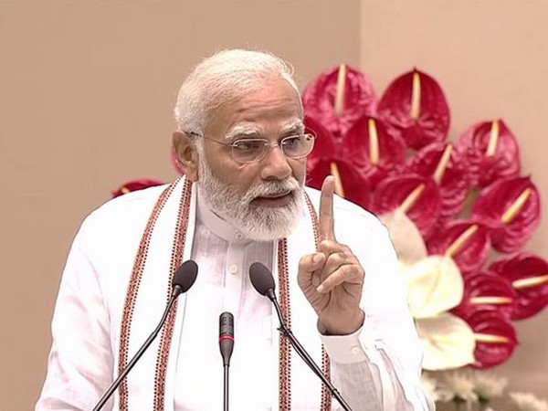 Prime Minister Narendra Modi at the event today (Photo/ANI)