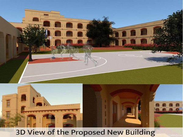 3D view of the proposed new building 