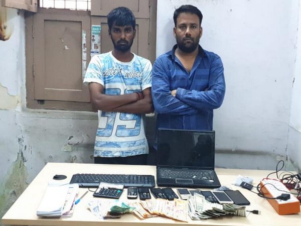Two accused and their possessions. (Photo/ANI)