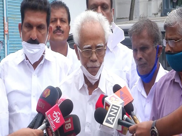 NCP Kerala State President, TP Peethambaran (Photo/ANI)