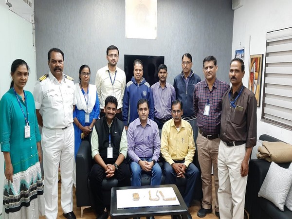 Around 2 kg gold was seized by the Customs officials in Pune. Photo/ANI