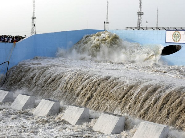 The pump house named after goddess Gayatri, successfully completed the wet run on Sunday. Photo/ANI