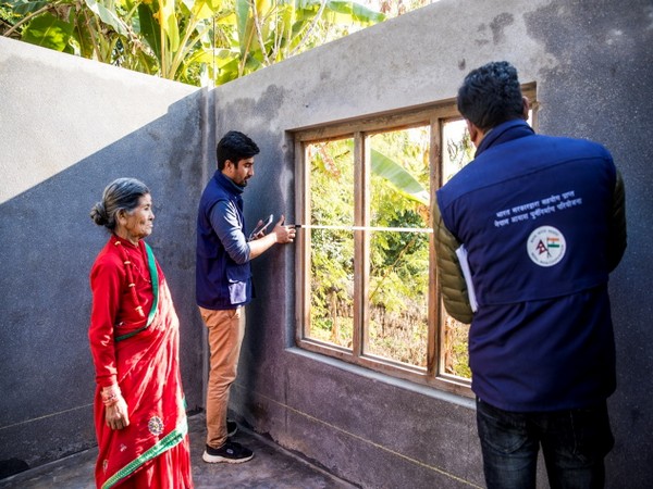 Rana Maya in her newly constructed one-roomed house. She now runs a tea shop which has enabled her to generate income for herself.