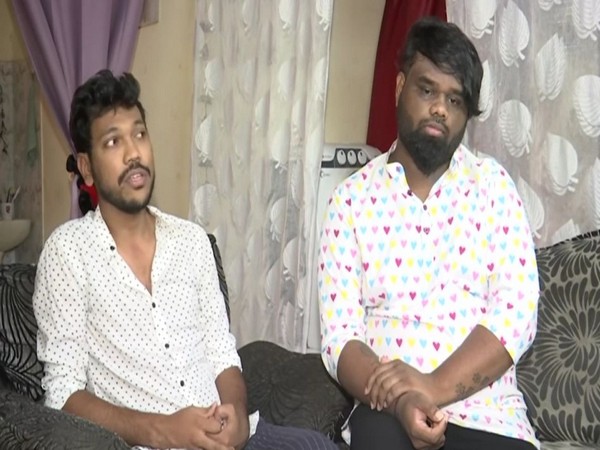 Anil Kohl and Sandy speaking to ANI on Monday in Hyderabad. [Photo/ANI]