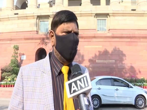 Rajya Sabha MP Ramdas Athawale speaking to ANI in New Delhi on Wednesday.