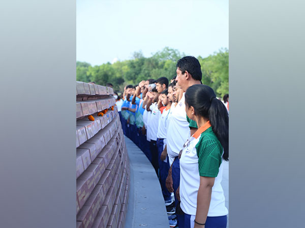 A visual from the National War Memorial visit of 40 deaflympians. (Photo- SAI Media)