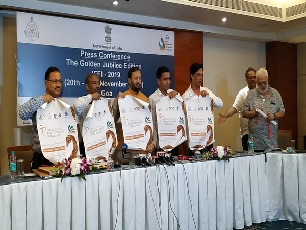 Union Minister Prakash Javadekar an other members of IFFI steering committee after their meeting in Panaji, Goa